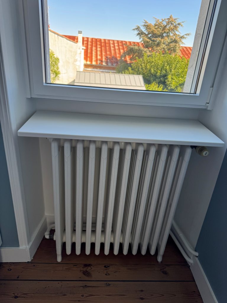 Tablette De Radiateur Quartz Bianco Assolutto Modèle L&rsquo;élegante