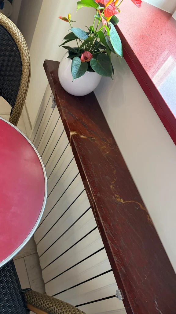 Tablette De radiateur en Marbre Rosso